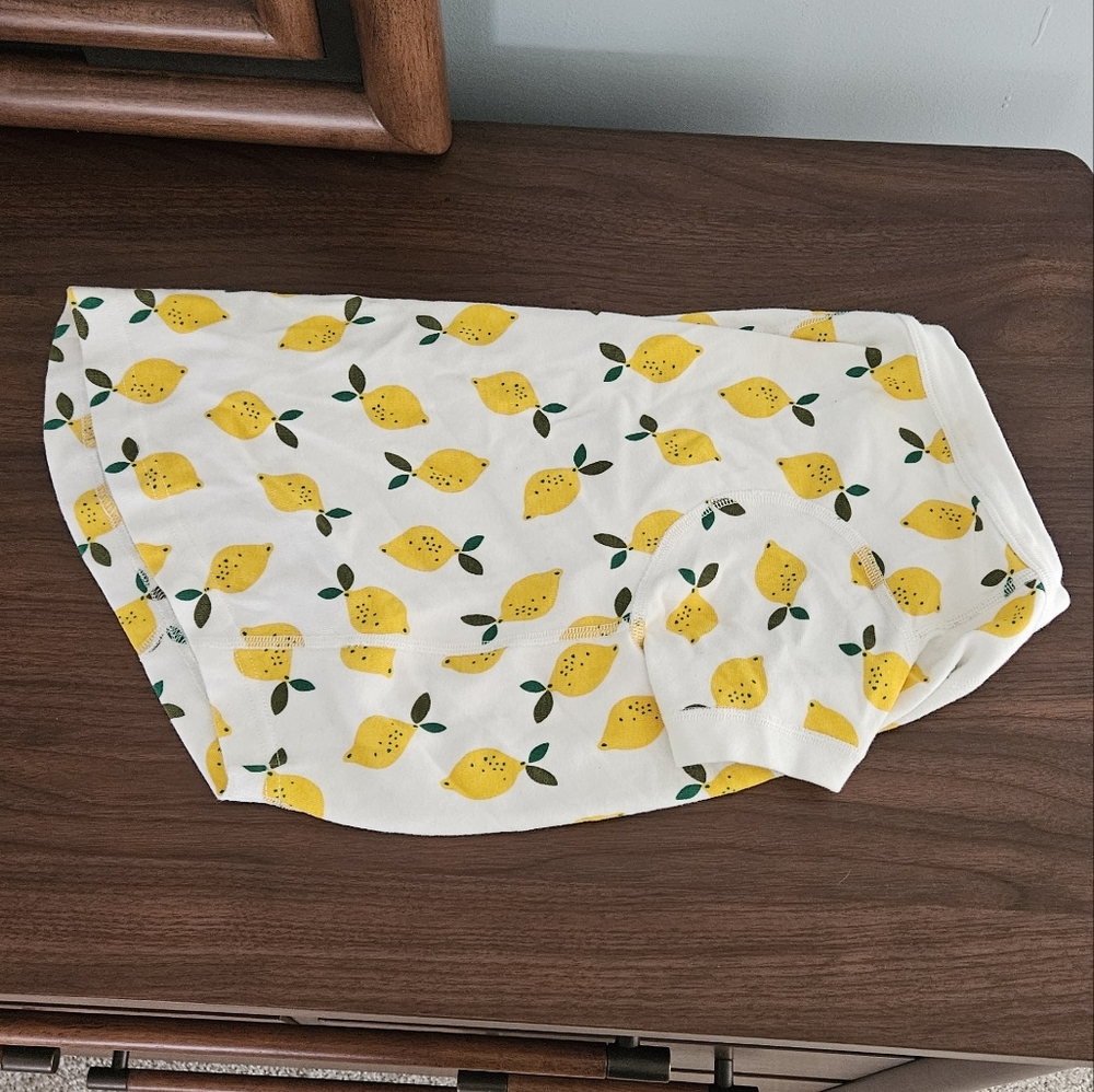 Hanna Andersson Yellow Lemon Dog Pajamas